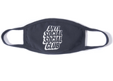 Anti Social Social Club Face Mask White Block Black