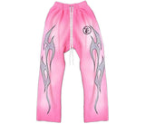 Hellstar Flame Sweatpants Pink