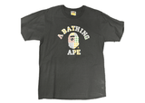 Bape Plaid College Tee Black