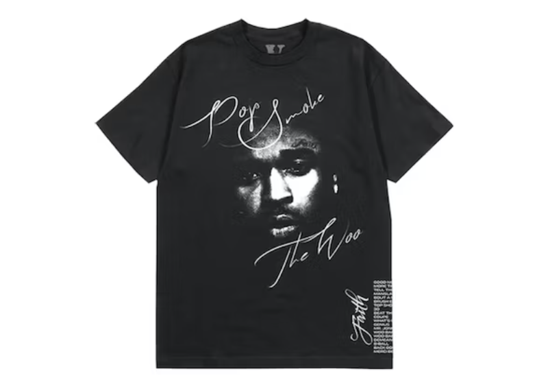 Pop Smoke x Vlone Faith T-shirt Black