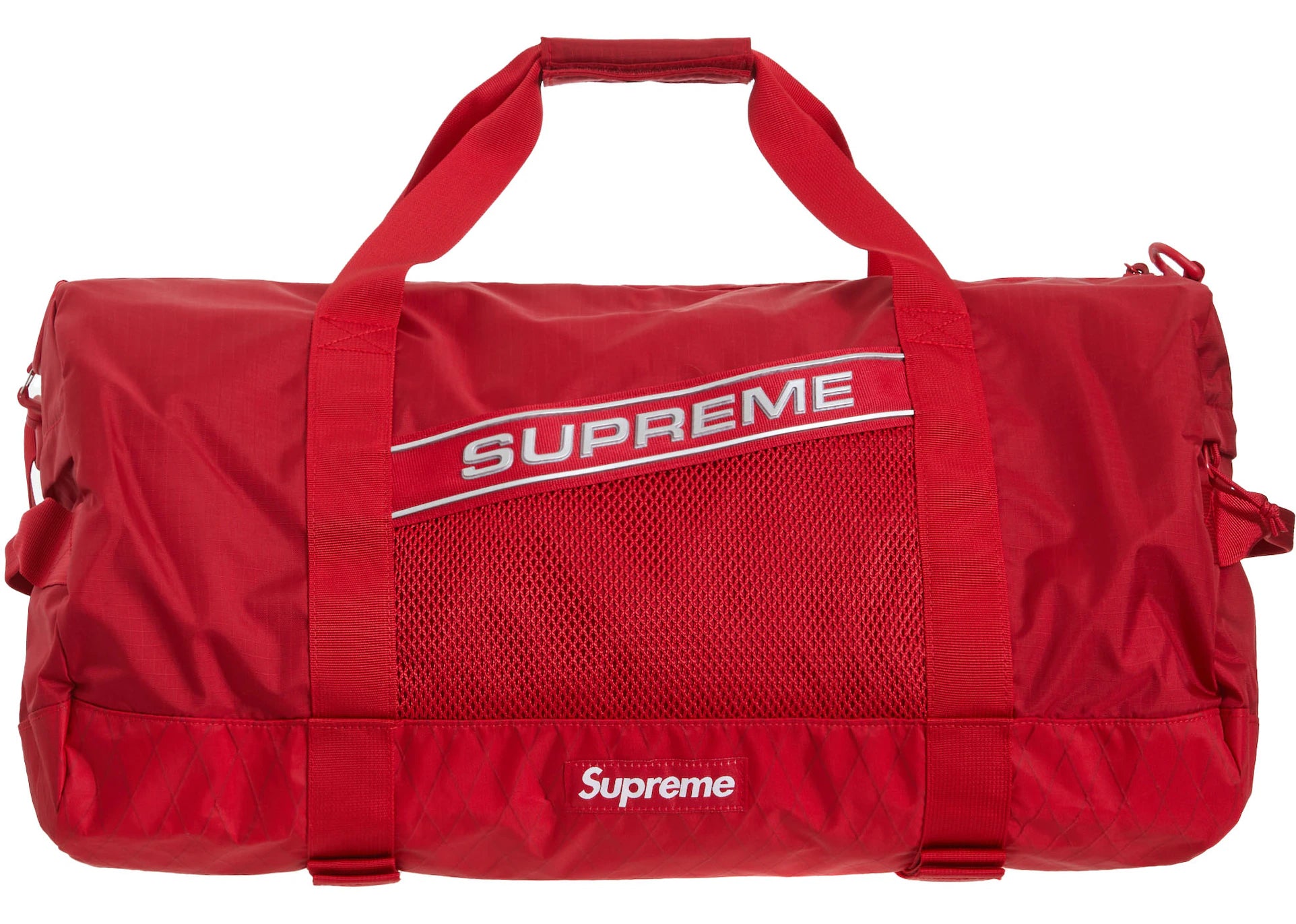 Supreme Logo Duffle Bag Red
