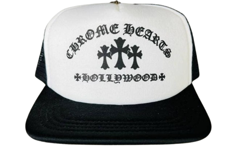 Chrome Hearts King Taco Trucker Hat Black/White