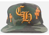 Chrome Hearts Snapback Hat Camo Orange