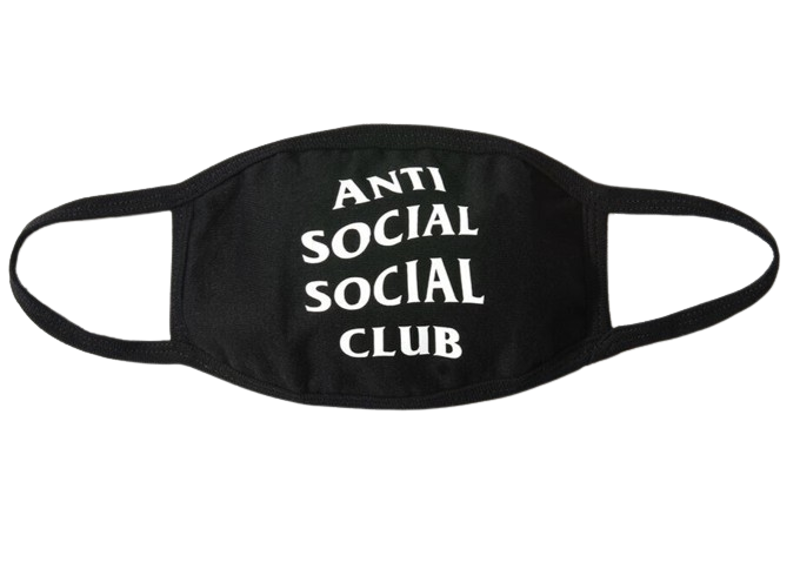 Anti Social Social Club Face Mask Black
