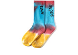 Anti Social Social Club Melted Hearts Socks Rainbow