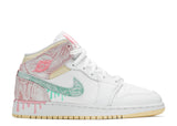 Air Jordan 1 Mid SE GS Paint Drip